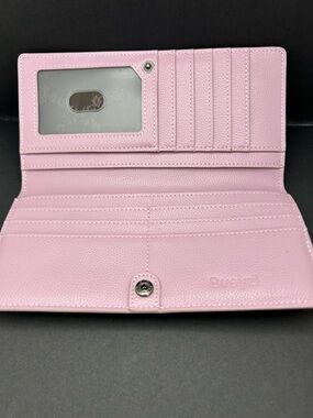 Bveyzi Slim Soft Leather Wallet  with ID Window